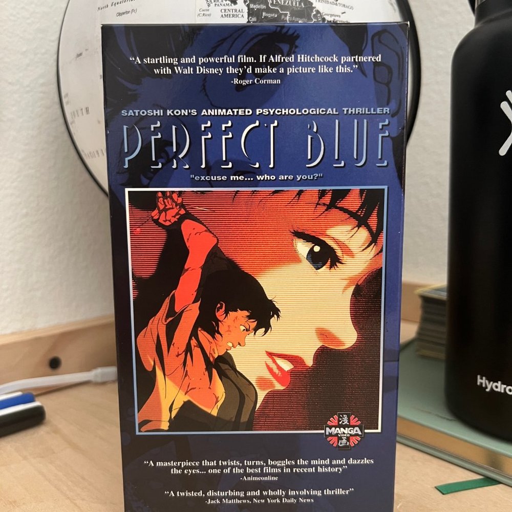 Perfect Blue (VHS, 1999, Dubbed English, Directors Cut) RARE HTF ANIME